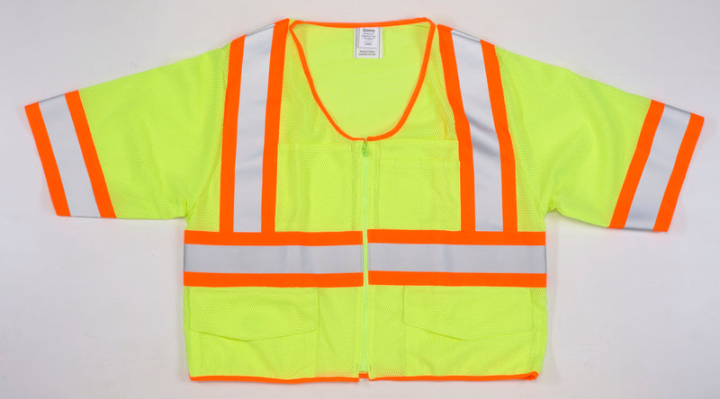 Mutual Industries Lime Mesh Safety Vests