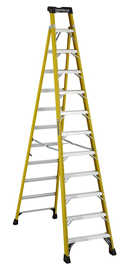 Louisville Fiberglass Cross-Step Ladders