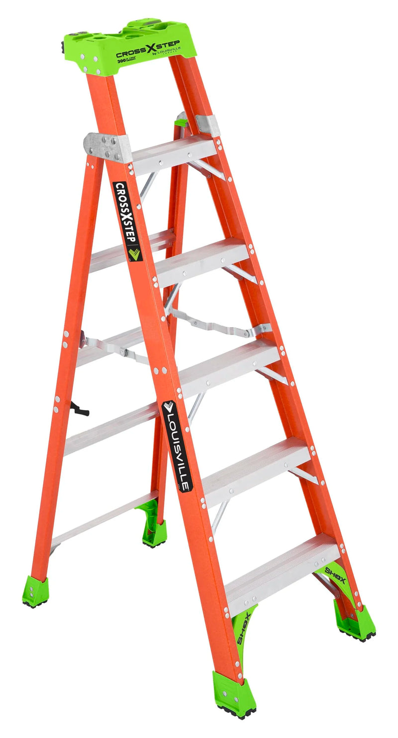 Louisville Fiberglass Cross-Step Ladders