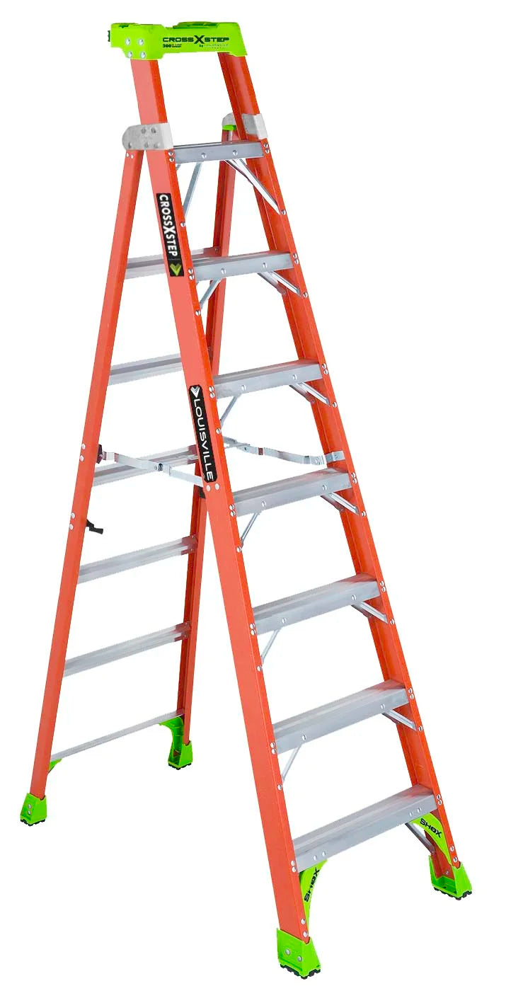 Louisville Fiberglass Cross-Step Ladders