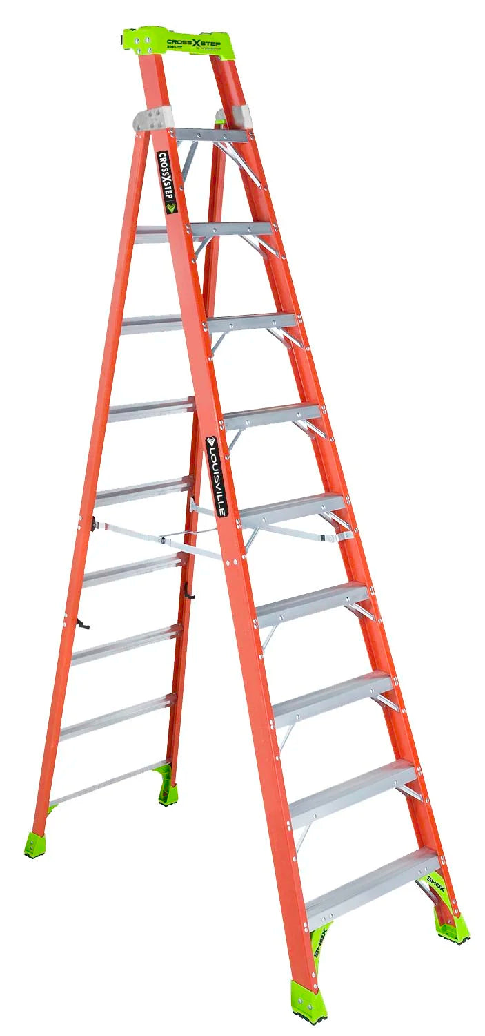 Louisville Fiberglass Cross-Step Ladders