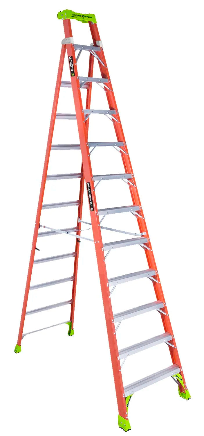 Louisville Fiberglass Cross-Step Ladders