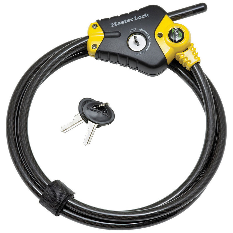 Master Lock 8413DPF 6 ft Python Adjustable Cable Lock