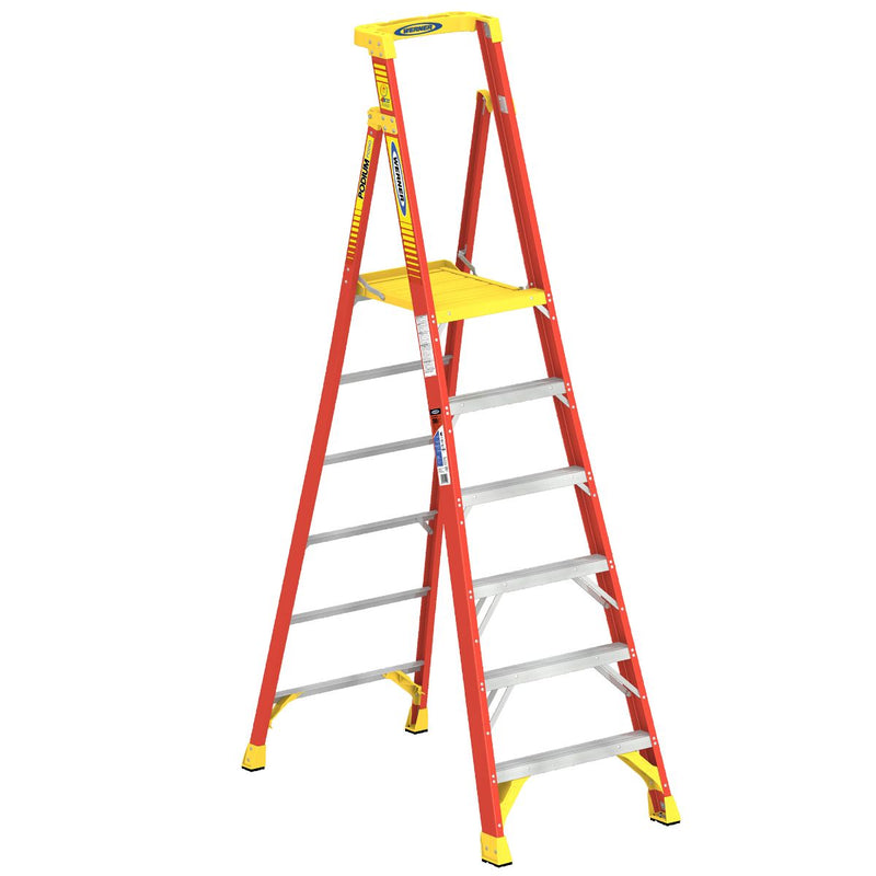 Werner Fiberglass Podium Ladders
