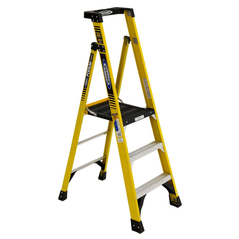 Werner Fiberglass Podium Ladders