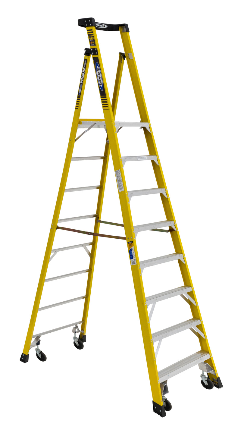 Werner Fiberglass Podium Ladders