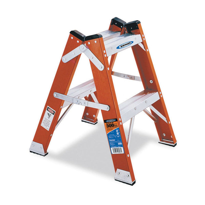 Werner Fiberglass Double-Sided Step Ladders