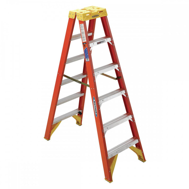 Werner Fiberglass Double-Sided Step Ladders