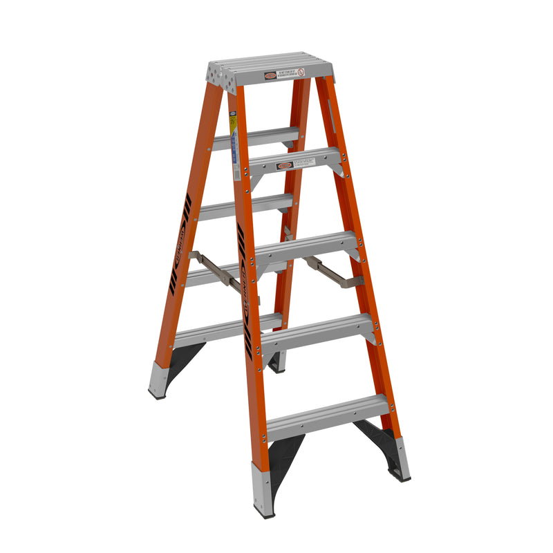 Werner Fiberglass Double-Sided Step Ladders