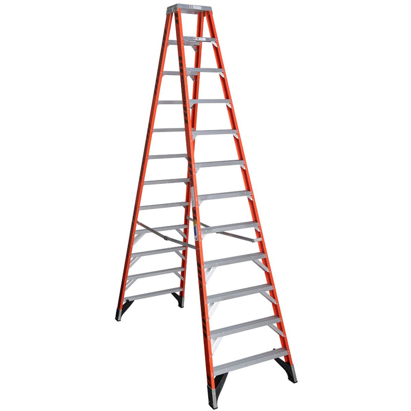Werner Fiberglass Double-Sided Step Ladders