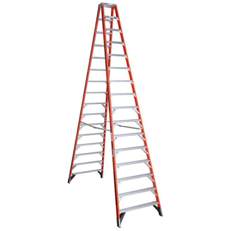 Werner Fiberglass Double-Sided Step Ladders