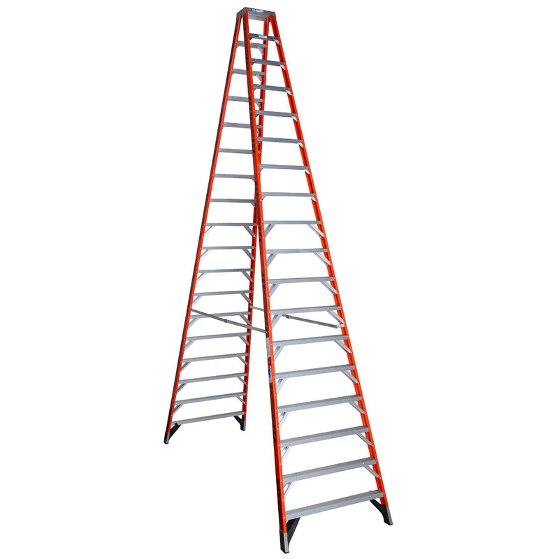 Werner Fiberglass Double-Sided Step Ladders