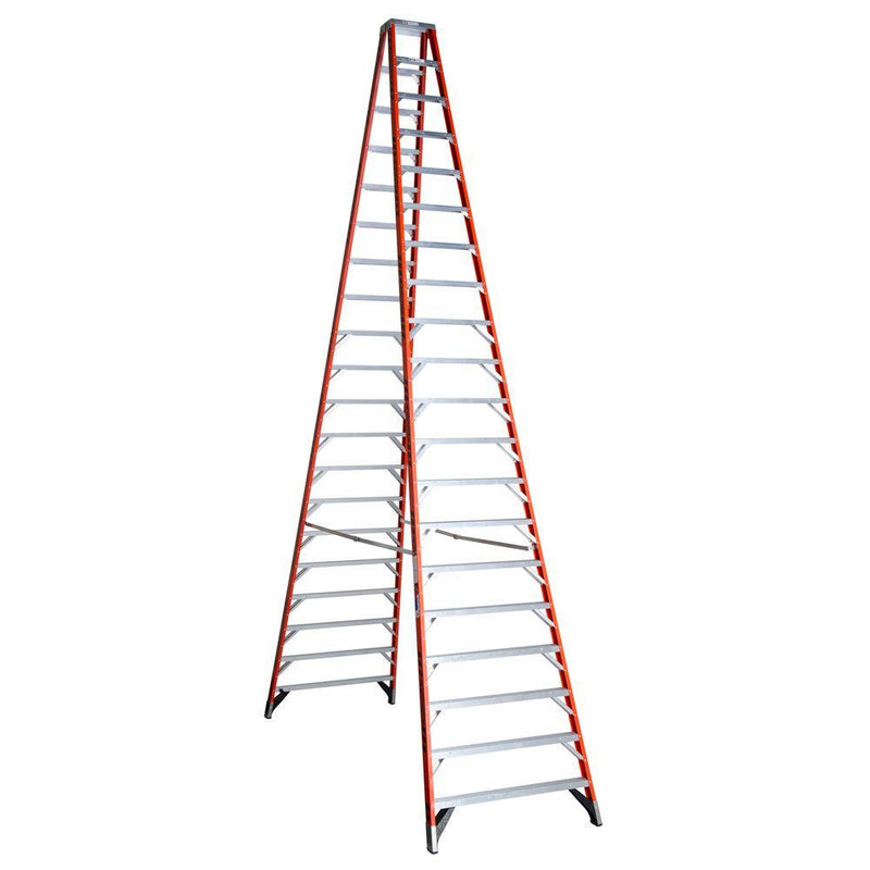 Werner Fiberglass Double-Sided Step Ladders