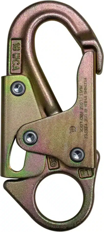 FrenchCreek Steel Locking Snaphook Zinc Plated Alloy
