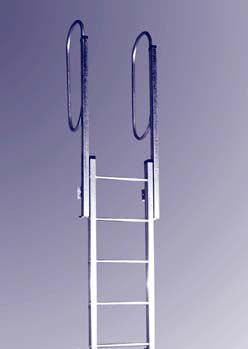 Demuth Steel Galvanized Wall Ladder Hand Rail Kit