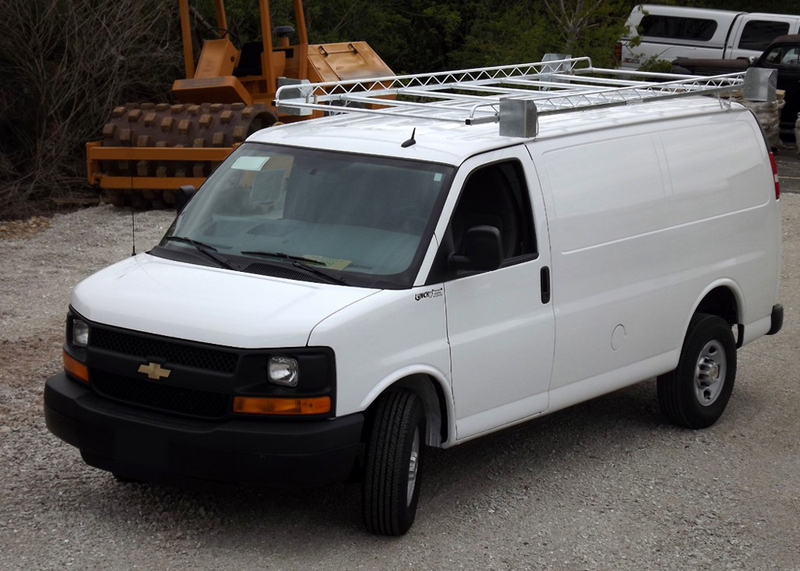 Topper Manufacturing GALVANIZED 54" VAN RACK GM/CHEVY 2 BAR