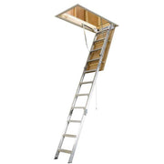 Werner AH2510 8 ft - 10 ft 375 lb Attic Ladder + 25" x 54" Rough Opening